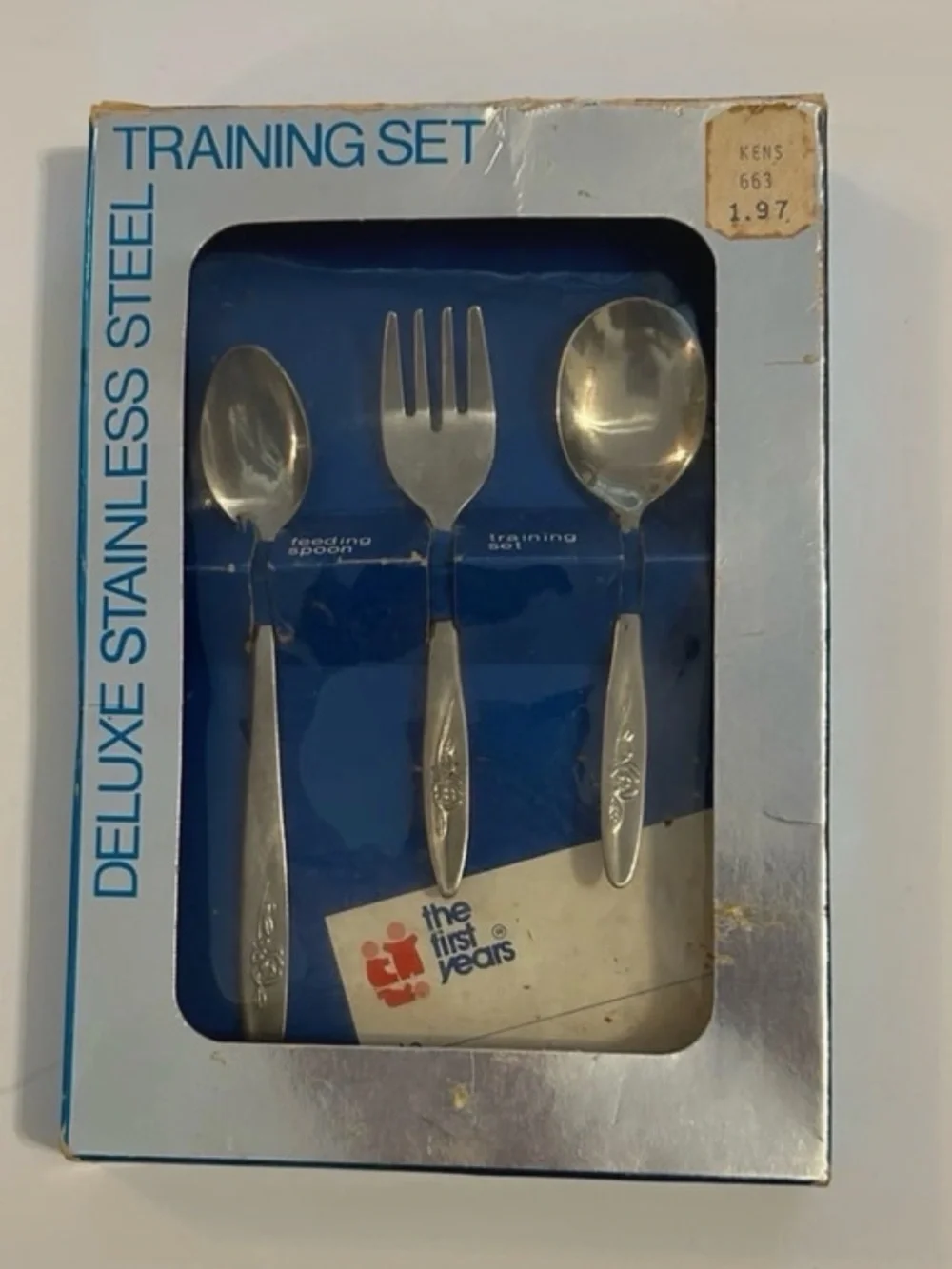 VTG Deluxe Stainless Steel Toddler Training Set - Silver
